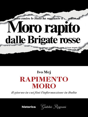 cover image of Rapimento Moro